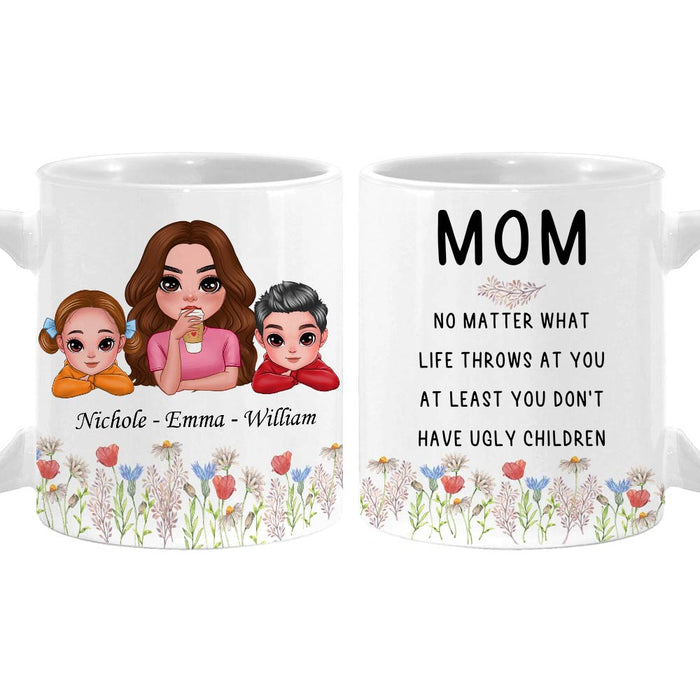 Personalized Gift For Mom Ugly Children Mug 31964 1
