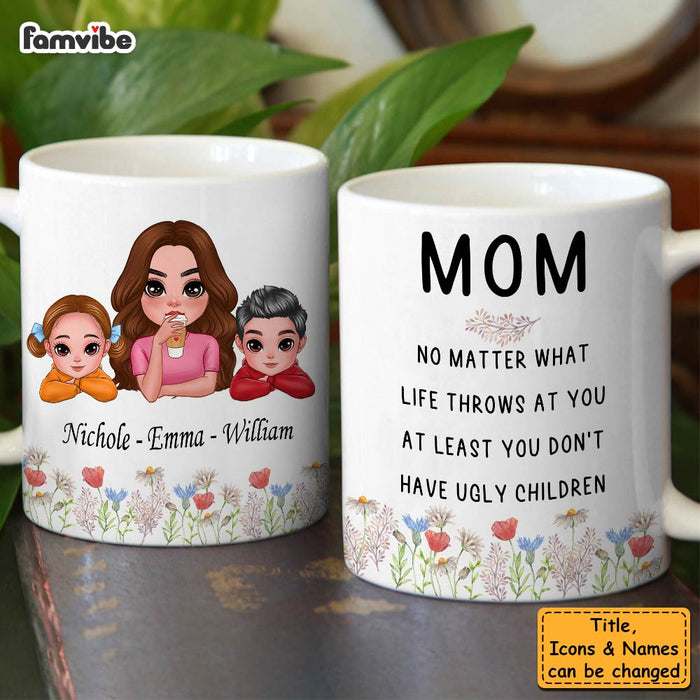 Personalized Gift For Mom Ugly Children Mug 31964 1