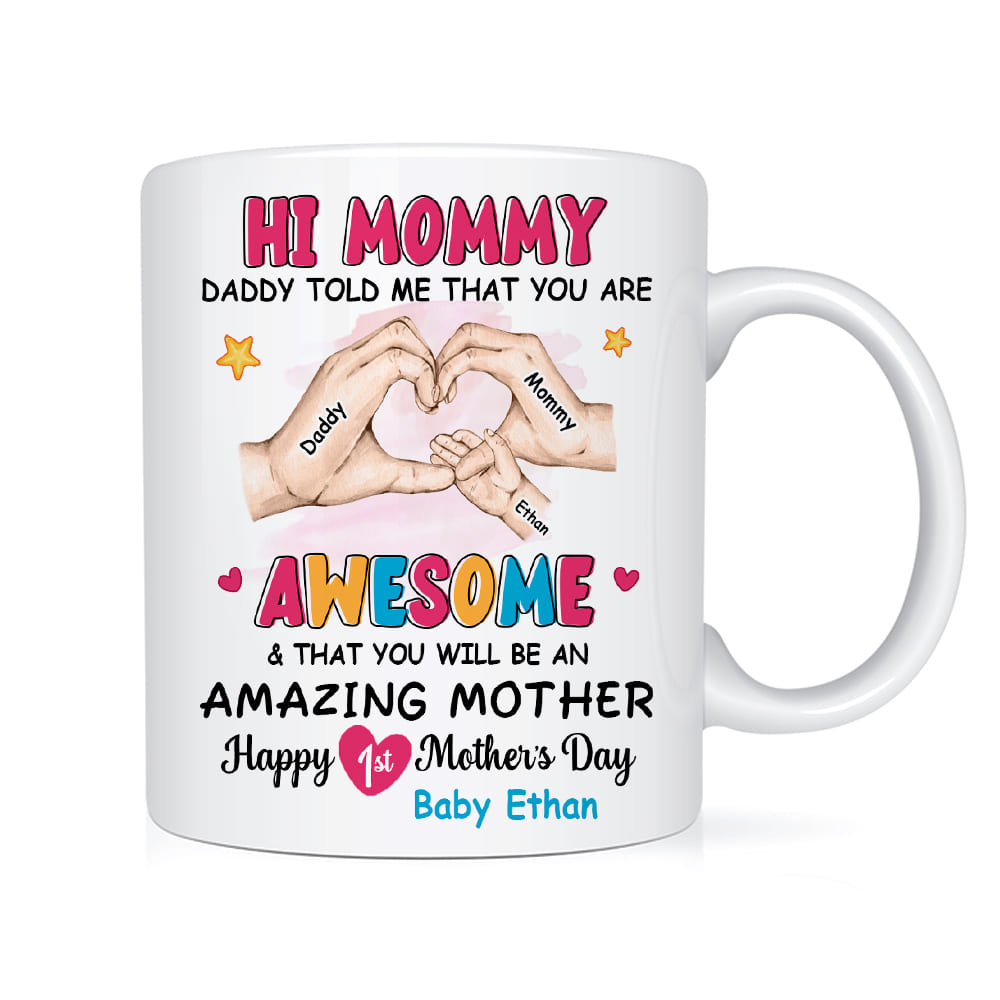 Personalized Gift Baby First Mother's Day Mug 31967 Primary Mockup