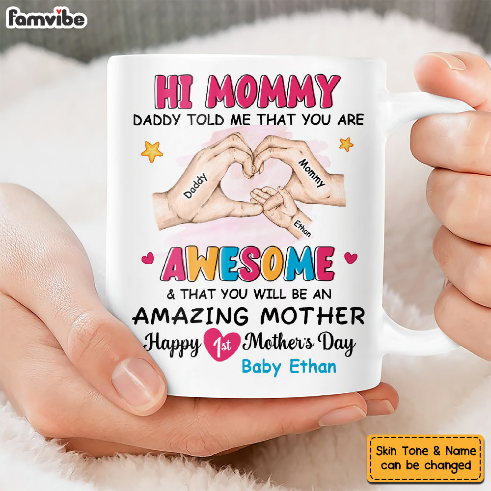 Personalized Gift Baby First Mother's Day Mug 31967 Primary Mockup