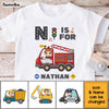 Personalized Grandson Truck Letter Kid T Shirt - Kid Hoodie - Kid Sweatshirt 31969 1