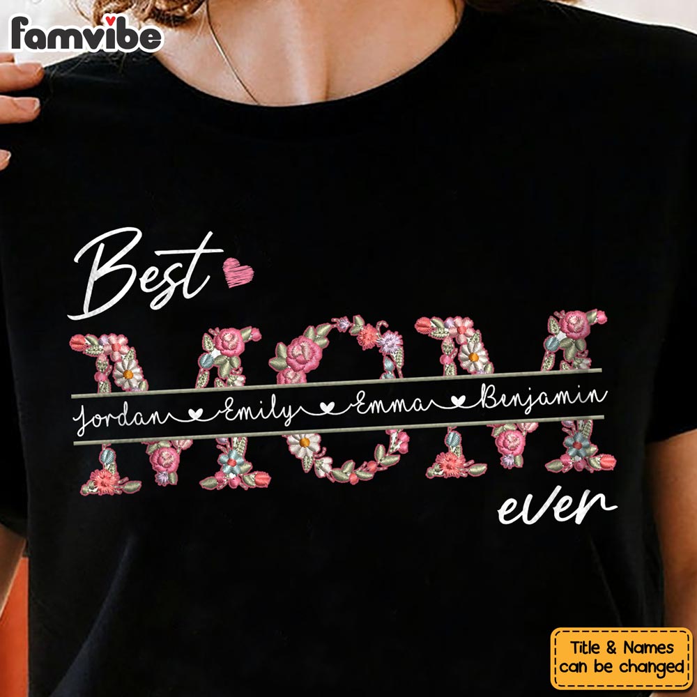 Personalized Gift For Mom Flower Pattern Shirt Hoodie Sweatshirt 31970 Primary Mockup