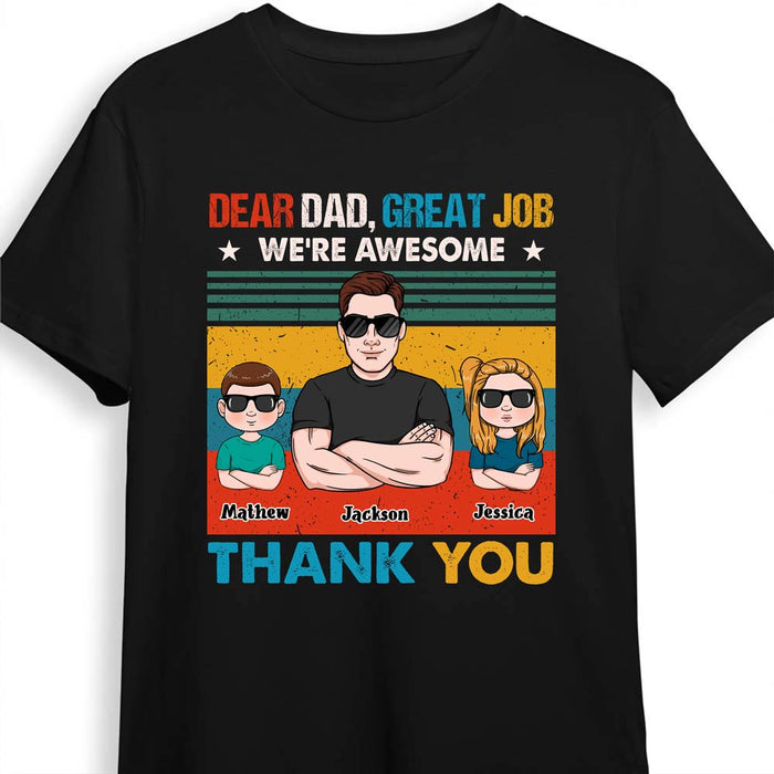 Personalized Gift For Dad We're Awesome Thank You Shirt - Hoodie - Sweatshirt 31974 1