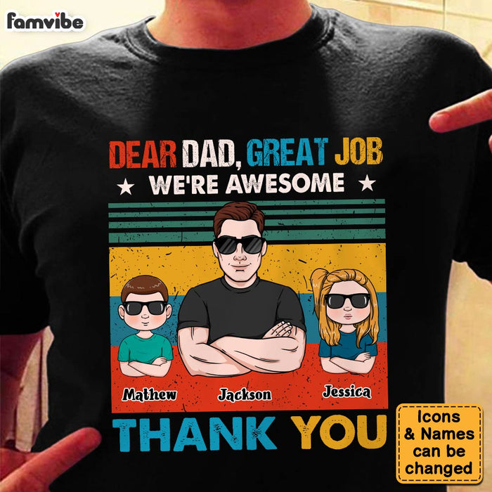 Personalized Gift For Dad We're Awesome Thank You Shirt - Hoodie - Sweatshirt 31974 1