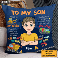 Personalized Gift For Son Construction Hug This Pillow 31978 thumb 1