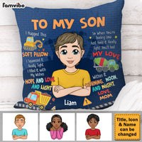 Personalized Gift For Son Construction Hug This Pillow 31978 thumb 1