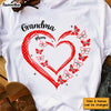 Personalized Gift For Grandma Butterfly Heart Polka Dot Shirt - Hoodie - Sweatshirt 31979 1