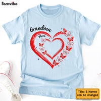 Personalized Gift For Grandma Butterfly Heart Polka Dot Shirt - Hoodie - Sweatshirt 31979 thumb 1