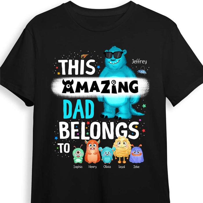 Personalized Gift For Dad This Amazing Dad Belongs To Shirt - Hoodie - Sweatshirt 31991 1