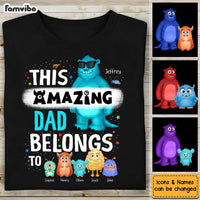 Personalized Gift For Dad This Amazing Dad Belongs To Shirt - Hoodie - Sweatshirt 31991 thumb 1