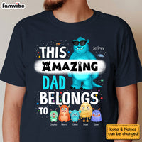 Personalized Gift For Dad This Amazing Dad Belongs To Shirt - Hoodie - Sweatshirt 31991 thumb 1
