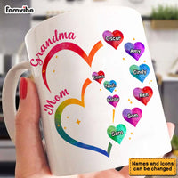Personalized Gift For Grandma 2 Heart Mug 31993 thumb 1