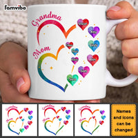 Personalized Gift For Grandma 2 Heart Mug 31993 thumb 1