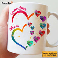 Personalized Gift For Grandma 2 Heart Mug 31993 thumb 1