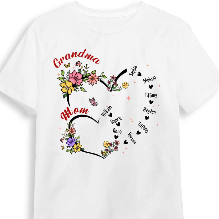 Personalized Gift For Grandma Flower Sweethearts Shirt - Hoodie - Sweatshirt 31994 1