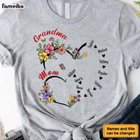 Personalized Gift For Grandma Flower Sweethearts Shirt - Hoodie - Sweatshirt 31994 thumb 1