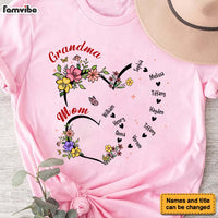 Personalized Gift For Grandma Flower Sweethearts Shirt - Hoodie - Sweatshirt 31994 thumb 1