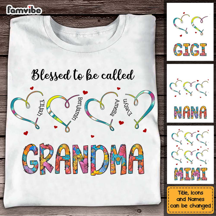 Personalized Gift For Grandma Hearts With Names Shirt - Hoodie - Sweatshirt 31998 1
