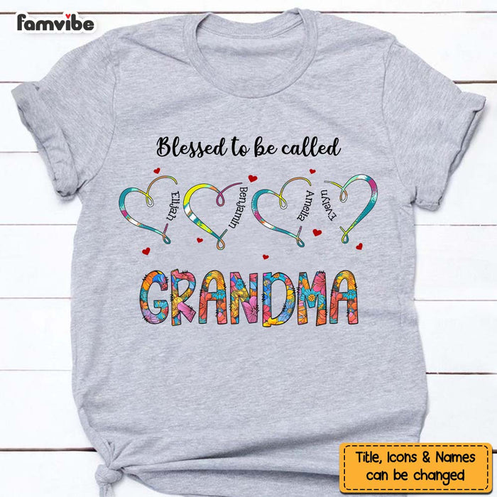 Personalized Gift For Grandma Hearts With Names Shirt - Hoodie - Sweatshirt 31998 1