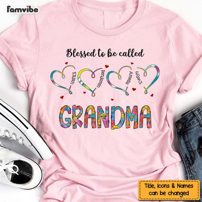 Personalized Gift For Grandma Hearts With Names Shirt - Hoodie - Sweatshirt 31998 1