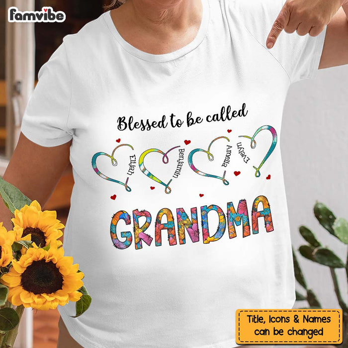 Personalized Gift For Grandma Hearts With Names Shirt - Hoodie - Sweatshirt 31998 1