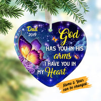 Personalized Butterfly Memorial Mom Dad Ornament OB312 95O58 thumb 1