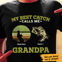 Personalized Fishing Dad Grandpa T Shirt AP191 95O47 thumb 1