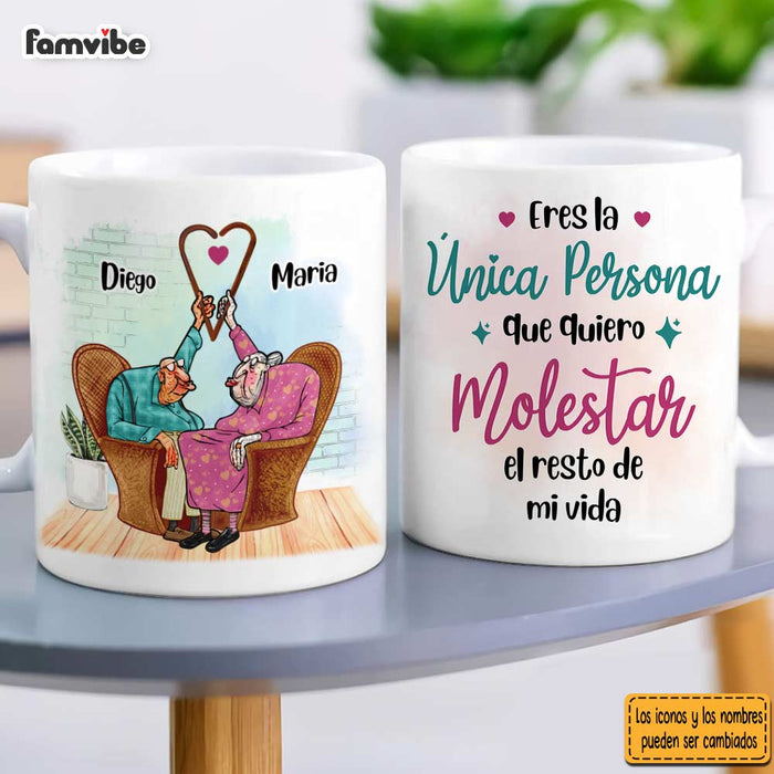 Personalized Couple Spanish Eres La Única Persona Mug 30970 1