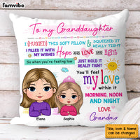 Personalized Gift For Granddaughter Hug This Pillow 32252 thumb 1