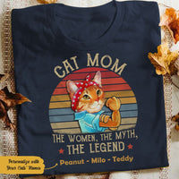 Personalized Cat Mom T Shirt JN133 67O58 thumb 1