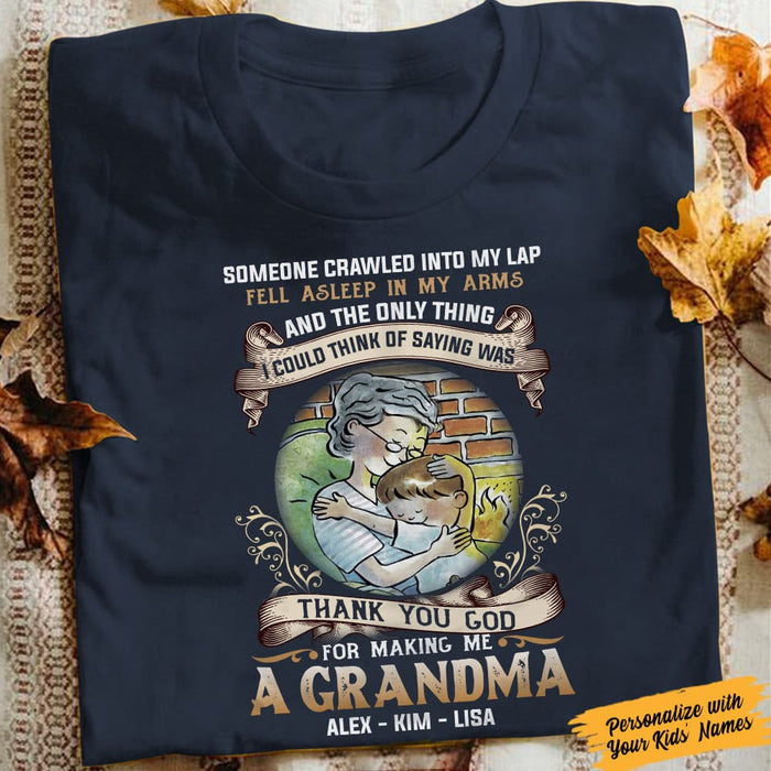 Personalized Grandma Thank You God T Shirt JN155 81O34 1