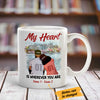 Personalized BWA Couple My Heart Is Wherever You Are Mug AG262 73O47 1