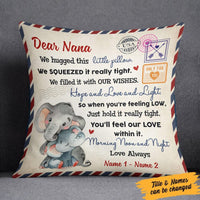 Personalized Elephant Letter To Grandma  Pillow SB292 65O58 thumb 1