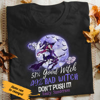 Personalized Halloween Good Witch Bad Witch T Shirt JL163 30O47 thumb 1