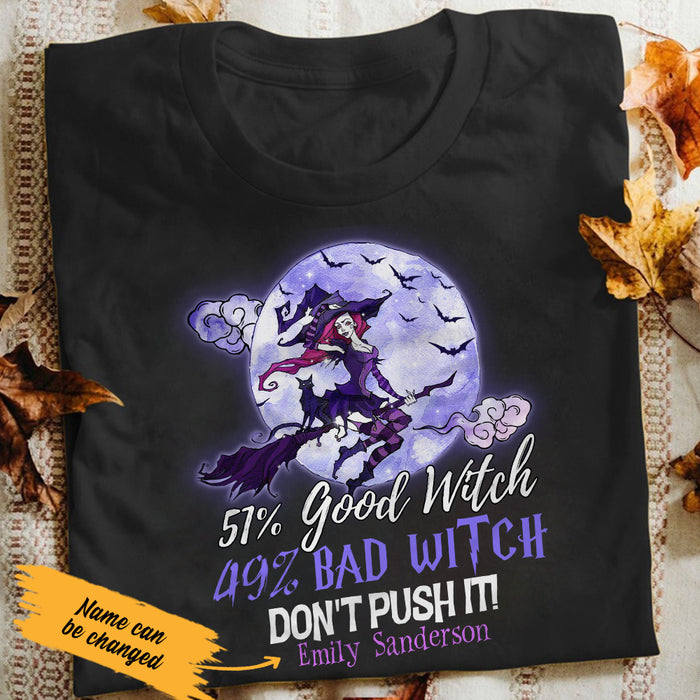 Personalized Halloween Good Witch Bad Witch T Shirt JL163 30O47 1