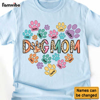 Personalized Gift For Dog Mom Heart Paw Prints Shirt - Hoodie - Sweatshirt 32005 thumb 1
