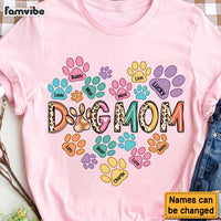 Personalized Gift For Dog Mom Heart Paw Prints Shirt - Hoodie - Sweatshirt 32005 thumb 1