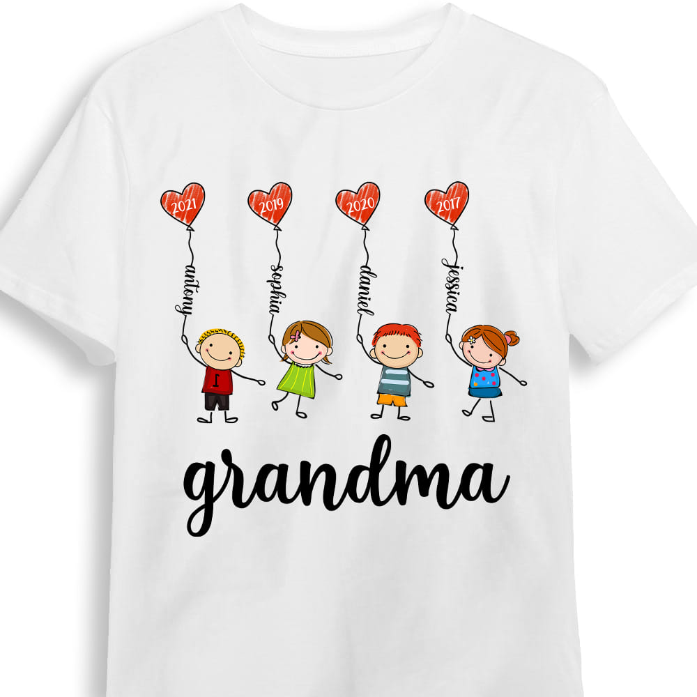 Personalized Gift For Grandma Doodle Kids Shirt Hoodie Sweatshirt 32007 Primary Mockup