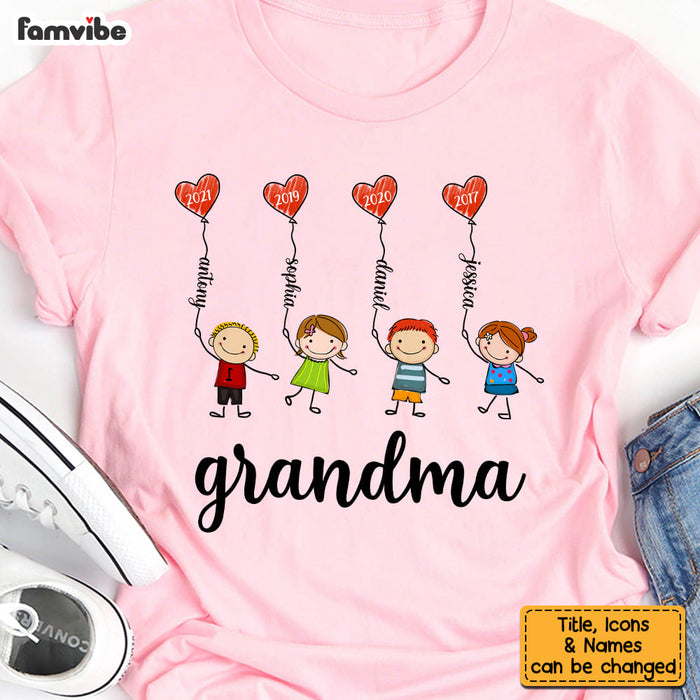 Personalized Gift For Grandma Doodle Kids Shirt - Hoodie - Sweatshirt 32007 1
