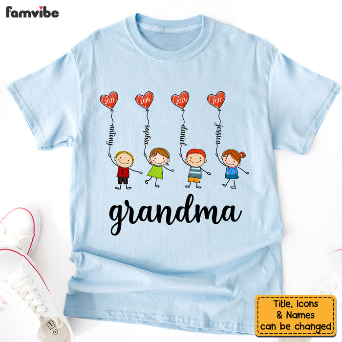 Personalized Gift For Grandma Doodle Kids Shirt - Hoodie - Sweatshirt 32007 1