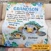 Personalized Gift For Grandson Hope And Love And Light Blanket 32023 1