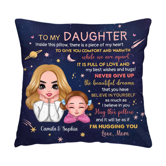 Personalized Gift For Daughter A Piece Of My Heart Inside This Pillow 32036 1