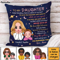Personalized Gift For Daughter A Piece Of My Heart Inside This Pillow 32036 thumb 1