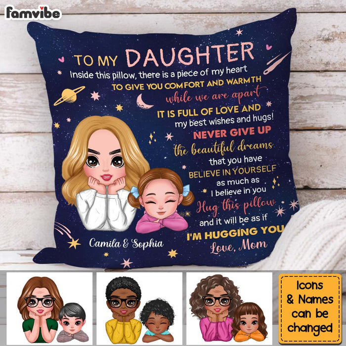 Personalized Gift For Daughter A Piece Of My Heart Inside This Pillow 32036 1