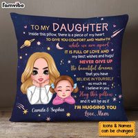 Personalized Gift For Daughter A Piece Of My Heart Inside This Pillow 32036 thumb 1