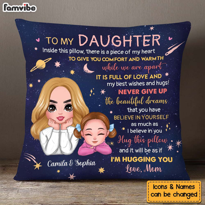 Personalized Gift For Daughter A Piece Of My Heart Inside This Pillow 32036 1