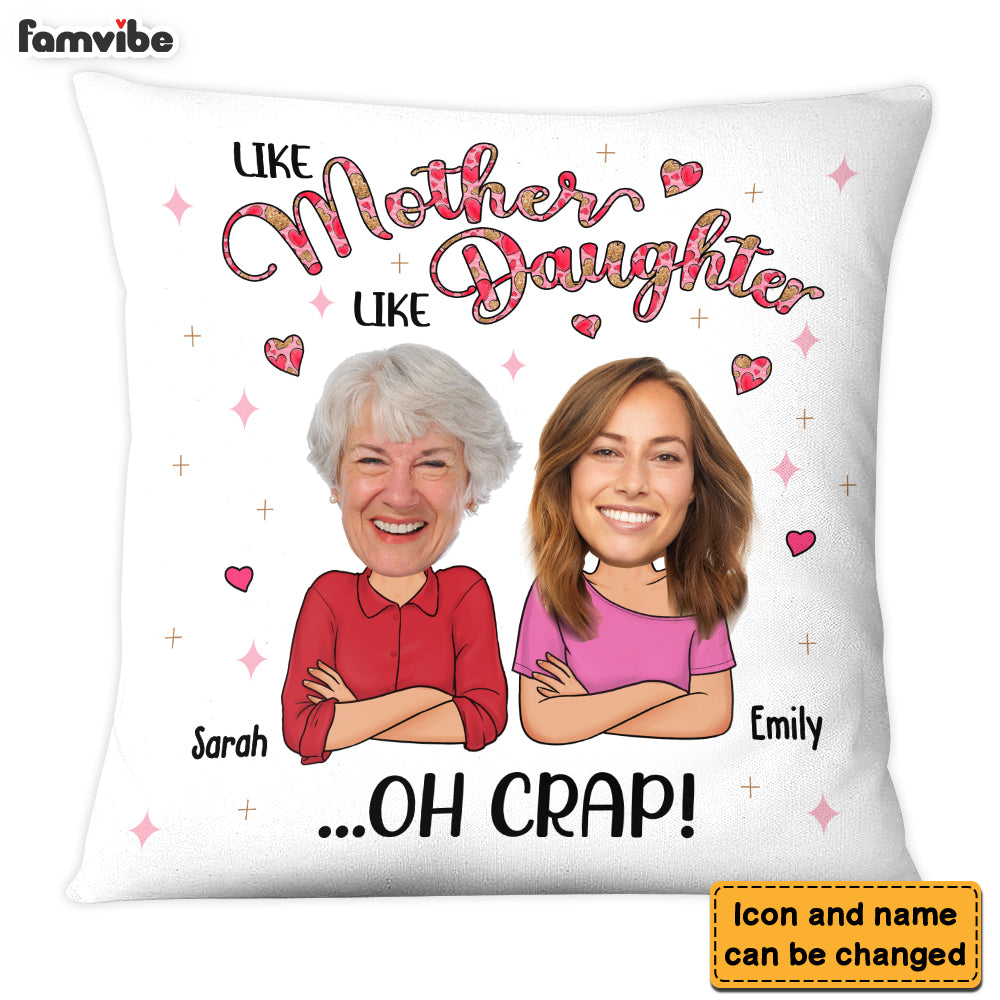 Personalized Gift For Daughter Like Mother Photo Pillow 32037 Primary Mockup