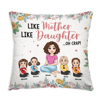 Personalized Gift For Mom Like Daughter Pillow 32039 thumb 1