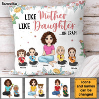 Personalized Gift For Mom Like Daughter Pillow 32039 thumb 1