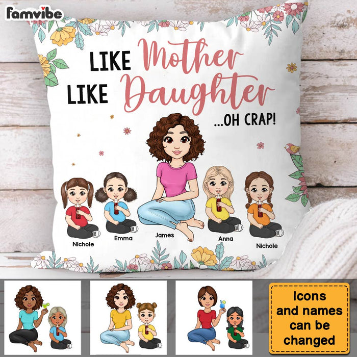 Personalized Gift For Mom Like Daughter Pillow 32039 1